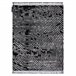 Alfombra MAROC G8499 Franjas Bereber marroquí Shaggy 120x170 Negro