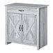 Aparador de Cocina MDF y Melamina de Madera HOMCOM 80 Gris