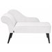 Beliani Chaise longue izquierdo Poliéster BIARRITZ Blanco