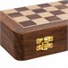 Ajedrez magnético plegable de madera Marron