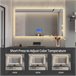 Espejo de Baño LED 140x4 Transparente