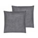 Beliani Cojín decorativo ASPIDISTRA Gris Oscuro