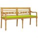 Banco de madera batavia con cojín 150x51 Antracita