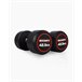 Mancuernas Redondas 42,5Kg (Pareja) - BOOMFIT Negro