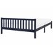 Beliani Cama Madera de pino FLORAC 147x208 Beliani Cama Madera de pino FLORAC 147x208 Azul Marino