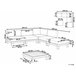 Beliani Conjunto longue SANZA Blanco