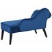 Beliani Chaise longue izquierdo Terciopelo BIARRITZ Beliani Chaise longue izquierdo Terciopelo BIARRITZ Azul Marino