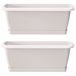 2x Jardinera Respana con soporte Blanco