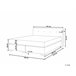 Beliani Cama continental Terciopelo CONSUL 191x212 Beige