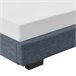 Corium Cama doble Masari con somier tapizado en piel sintética 186x214 Gris Oscuro