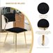 2 piezas, silla de comedor, silla alta Negro