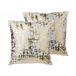 Beliani Cojín decorativo GARDENIA 45x45 Dorado