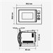 Microondas  Integrable con Grill 25L | UNIVERSALBLUE Negro