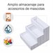 Escaleras para Mascotas Madera de Abeto PawHut Blanco