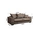 Sofá cama de 3 plazas con apertura italiana SAGA Beige