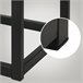 Banco banqueta pie de cama asito diseño 120x37 Negro