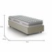 Cama individual en tela Beige