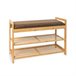 Banco zapatero MOA Vinthera estantes con asiento acolchado Banco zapatero MOA Vinthera estantes con asiento acolchado Natural