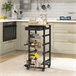 Carrito de Cocina MDF, Metal HOMCOM, hogar - cocina Carrito de Cocina MDF, Metal HOMCOM, hogar - cocina Negro