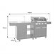 Cocina exterior modular FYRA - 4 quemadores Negro