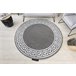 Alfombra HAMPTON Grecos círculo 160x160 Gris