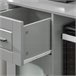 Aparador Cocina con Ruedas 3 Puertas y 1 cajón FSB78-HG SoBuy Gris Claro