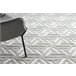 Alfombra SANTO sisal 58503 geométrica 140x190 Crema