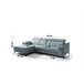 Chaise longue 4 plazas relax eléctrico AMIL izquierda azul Azul