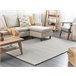 Beliani Alfombra de pelo corto KILIS 140x200 Gris Claro