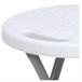 Acomoda Textil – Taburete Bajo de Coctel Portátil para Jardín. Blanco