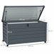 Baúl de Exterior Acero Galvanizado Outsunny Gris