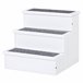 Escaleras para Mascotas Madera de Abeto PawHut Blanco