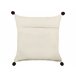 Beliani Cojín decorativo FUSSEL Beige