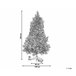 Beliani Árbol de Navidad DENALI Verde