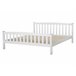 Beliani Cama con somier Madera de pino GIVERNY 169x208 Blanco