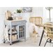 Beliani Carrito de cocina GENOA 80 Gris