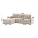 Chaise longue convertible en cama AZZURO Beige