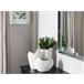 Beliani Jarrón decorativo LINZI Blanco