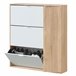 Mueble zapatero 4 Puertas Dana Roble/Blanco Roble