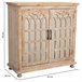 Aparador de madera y cristal de 2 puertas Marron