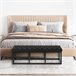 Banco banqueta pie de cama asito diseño 120x37 Negro