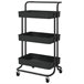 Acomoda Textil – Carrito de Cocina Multiusos de 3 Niveles. 42 Negro
