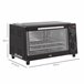 Horno Eléctrico Metal HOMCOM, hogar - cocina Negro