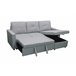 Sofá Cama Con Arcón y Chaise Longue Gris Claro