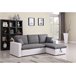 Sofá esquinero convertible "Alain" - 3 plazas Blanco/ Gris