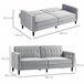 Sofá Cama Terciopelo HOMCOM, hogar - muebles de salón Gris