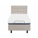 Beliani Cama ajustable Poliéster DUKE 92x216 Beliani Cama ajustable Poliéster DUKE 92x216 Beige