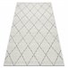 Alfombra de cuerda sisal COLOR Rombos Cuadrados 140x200 Gris
