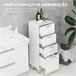 Mueble Auxiliar Baño Melamina de Madera kleankin, hogar - baño Blanco