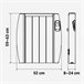 - SAONA W Emisor Térmico W con WiFi | UNIVERSALBLUE Blanco